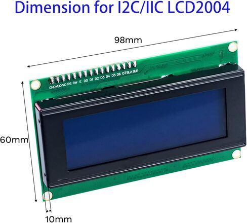 3 قطعة I2C IIC 1602 وحدة عرض إل سي دي 16x02 وحدة شاشة LCD متوافقة مع اردوينو راسبيري بي + 3 قطعة 20 سنتيمتر 20Pin أنثى ذكر أسلاك توصيل معزز in Kuwait