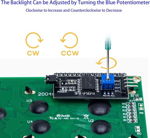 3 قطعة I2C IIC 1602 وحدة عرض إل سي دي 16x02 وحدة شاشة LCD متوافقة مع اردوينو راسبيري بي + 3 قطعة 20 سنتيمتر 20Pin أنثى ذكر أسلاك توصيل معزز in Kuwait