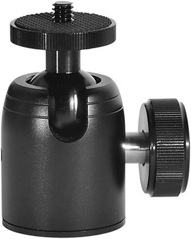 Mini Ball Head Swivel Screw Tripod Mount 360 Degree Pan 90° Tilt Rotating Base with 3/8" to 1/4" Screw Adapter for DLSR Camera Camcorder Phone Action Camera Light Stand Tripod Monopod in Saudi Arabia