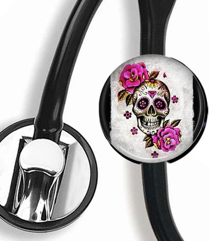 CHNLML اسم سماعة الطبيب علامة ممرضة طبيب سماعة الطبيب علامة معرف مخصصة علامة معرف Steth (يين يانغ اليد البشرية الكلب مخلب أسود أبيض) in Kuwait