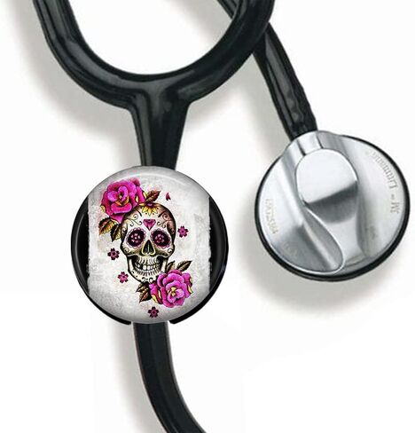 CHNLML اسم سماعة الطبيب علامة ممرضة طبيب سماعة الطبيب علامة معرف مخصصة علامة معرف Steth (يين يانغ اليد البشرية الكلب مخلب أسود أبيض) in Kuwait