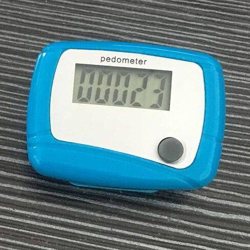 عداد أحمر محمول صغير رقمي LCD عداد الخطى للرياضة والمشي والجري وعداد الخطوات ومسافة المشي وأميال، عداد السعرات الحرارية، مراقب الأهداف اليومية، وقت التمرين in Saudi Arabia