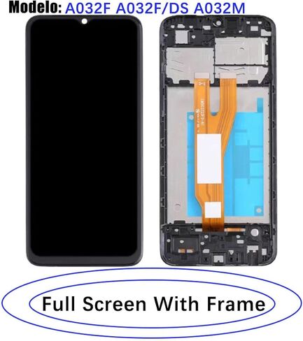 for Samsung A03 Core Screen Replacement with Frame for Samsung A032F A032F/DS A032M LCD Display Touch Digitizer Assembly with Repair Part Tools (A03 Core with Frame) in Saudi Arabia