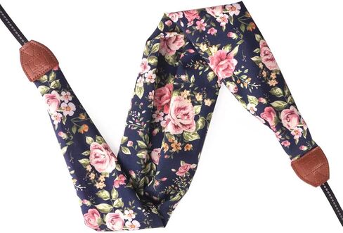 Universal Men and Women Scarf Camera Strap Belt Compatible with DSLR, SLR, Instant,Digital Camera - (Yellow Blossom) in Kuwait