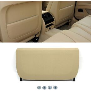 Compatible with BMW Seat Pocket Cover, Leather Back Seat Pocket Cover Backrest Seat Panel Storage Trim Replacement for 5/GT/7 Series F10 F11 F07 F01 F02 (Beige)
