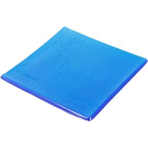 F FIERCE CYCLE 25x25x1cm Motorcycle Seat Gel Pad Shock Absorption Mat Comfortable Soft Cushion Blue