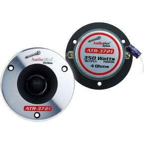 (1 Pair) Audiopipe ATR-3721 350W Max 4 Ohm Titanium Super Bullet Tweeters