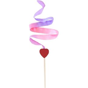 Sarah's Silks Mini Rainbow Streamer - Long Ribbon Wand for Kids, Pretend Play, Dance, Baton Stick Twirling, and Gymnastics Party Favors | 100% Silk and Wood Montessori and Waldorf Toys (2)
