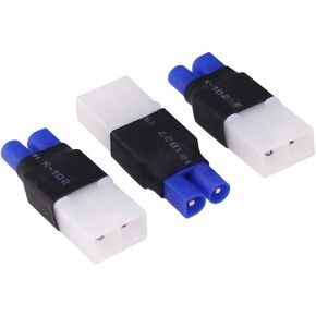 3pcs No Wires Connector: Male EC2 to Plug for Tamiya Female Lipo Battery Adapter(C172-3)