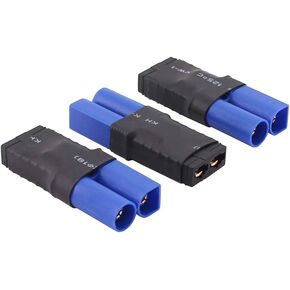 BDHI 3pcs Compatible with TRX Female to EC5 Male Adapter Connector Brushless for SCT LiPo Slash(B114-3)