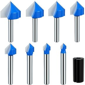 Router Bits- 1/4" 5/16" 3/8" 1/2" 5/8" 3/4" 7/8" 1"