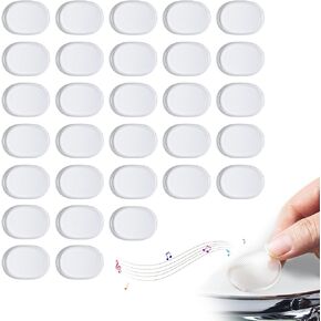 Drum Gel, 30 pcs Clear Drum Dampeners for Snare Drum, Silicons Silencers, Mute, Muffler Dampening Gel Pads, Drum Damper for Snare, Tom Drum Cymbals