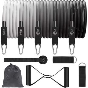 GREENTREEN Resistance Bands Set with Handles Exercise Bands with Handles for Women with Door Anchor,Handles,Carry Bag,Legs Workout Bands with Handles for Heavy Resistance Training,Shape Body,Yoga