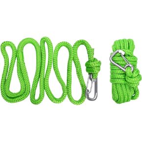 Green Floating Polypropylene Dock line Provide The Stainless Snap Hook and Incredible 12" Spliced Eye to let You Easy and Fast to go