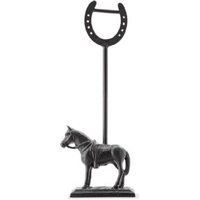 Horse and Horseshoe Doorstop