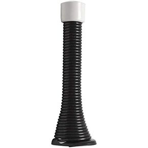 10 Pack - Designers Impressions Matte Black Spring Door Stop w/Rubber Bumper : 0116