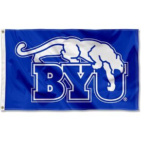 Brigham Young Cougars Royal BYU Flag