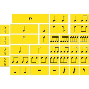 36 Pcs Music Flash Cards for Beginners Piano Chord Flashcards Elementary Rhythm Cards Wipe Clean Writable Flashcards for Educator Music Learners Classroom Education Game Playing in Saudi Arabia