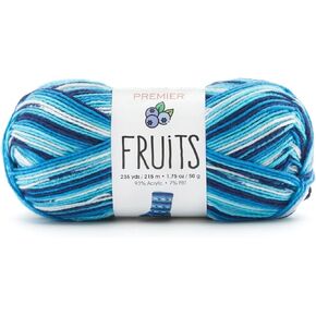 Premier Yarns Fruits Yarn, Acrylic Yarn for Crocheting and Knitting, 235 yds, Banana