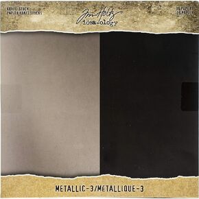 Tim Holtz Idea-ology Kraft 8X8 Metallic 3