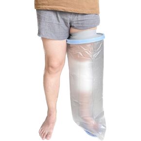 Waterproof Extra Large Leg cast Cover for Shower Adults, Extra Wide Foot Cast Protector Watertight Leg Shower Boot for Plus Size Foot Casts Orthopedic Boots, Toe Bunion Post Surgery Bandage Wrap
