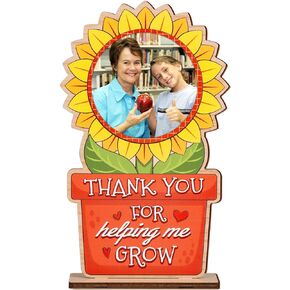 WaaHome Teacher Picture Frame Teacher Appreciation Gifts for Women Best Teacher Ever End of Year Teacher Gift from Students Graduation Gifts for Daycare Teachers Appreciation, Solid Wood
