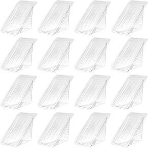 DOITOOL Sandwich Triangle Case 50PCS Plastic Sandwich Container Disposable Sandwich Packing Box, Clear Triangle Sandwich Cupcake Containers for Bakery, Restaurant Triangle Cheese Container
