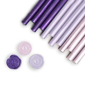 Whaline 12Pcs Sage Green Wax Seal Sticks Gradient Green Color Glue Gun Sealing Wax Sticks Envelop Sealing Wax for Wedding Invitations Cards Envelopes Gift