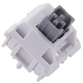WS Keyboard Switches, 35pcs Silent Tactile Mechanical Keyboard Switches, 50gf 5-Pin Pre Lubed Creamy Switch with POM Stem, 15mm Spring, Compatible with MX Keycaps for Gaming Keyboard