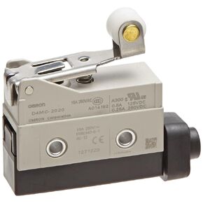 Omron D4MC-2020 High Utility Enclosed Switch, Economical, Short Hinge Roller Lever