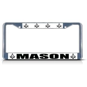 Masonic Mason Moson Logo License Plate Frame Tag Holder Cover