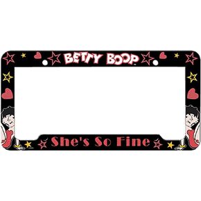 Betty Boop Glitter License Plate Frame