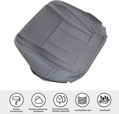 غطاء مقعد جلدي للسائق أو جانب الراكب باللون الرمادي متوافق مع Toyota 4Runner 1996 1997 1998 1999 2000 2001 in Kuwait