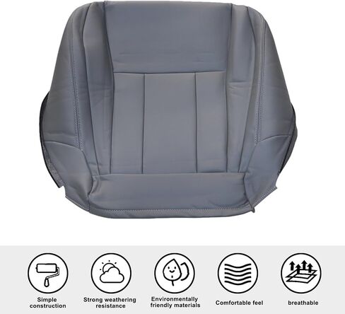غطاء مقعد جلدي للسائق أو جانب الراكب باللون الرمادي متوافق مع Toyota 4Runner 1996 1997 1998 1999 2000 2001 in Kuwait