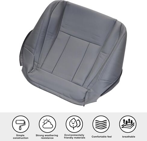 غطاء مقعد جلدي للسائق أو جانب الراكب باللون الرمادي متوافق مع Toyota 4Runner 1996 1997 1998 1999 2000 2001 in Kuwait