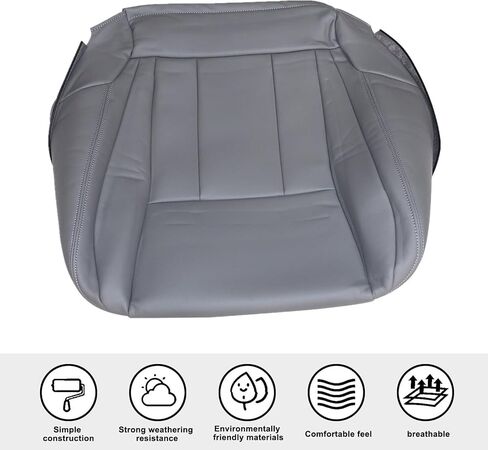 غطاء مقعد جلدي للسائق أو جانب الراكب باللون الرمادي متوافق مع Toyota 4Runner 1996 1997 1998 1999 2000 2001 in Kuwait
