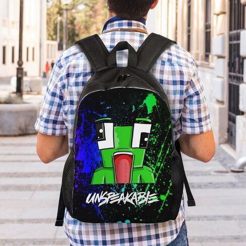 Game Backpack Anime 3D Bookpack Laptop Daypack Casual Travel Black 17 In in Saudi Arabia
