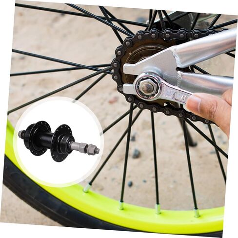 Toddmomy 1pc Bicycle hub Bicycle Accessories Bike Bearing Hub Bearing Hubs 32 Holes Bike Hub Metal Bike hub Parts Bike Supplies Front or Rear Hub Bike Repair Tool Before and After axle Iron in Saudi Arabia