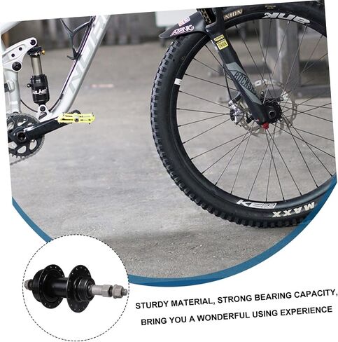 Toddmomy 1pc Bicycle hub Bicycle Accessories Bike Bearing Hub Bearing Hubs 32 Holes Bike Hub Metal Bike hub Parts Bike Supplies Front or Rear Hub Bike Repair Tool Before and After axle Iron in Saudi Arabia