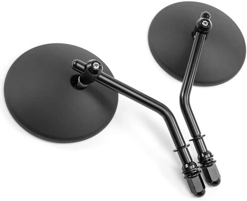 مرايا دراجة نارية مقاس 8 مم 10 مم، مرايا جانبية مستديرة للرؤية الخلفية مقاس 3.86 بوصة متوافقة مع Road King XL883C XL883N XL883L SPORTSTER، لدراجة الشوارع الرياضية كروزر تشوبر بوبر سكوتر in Kuwait