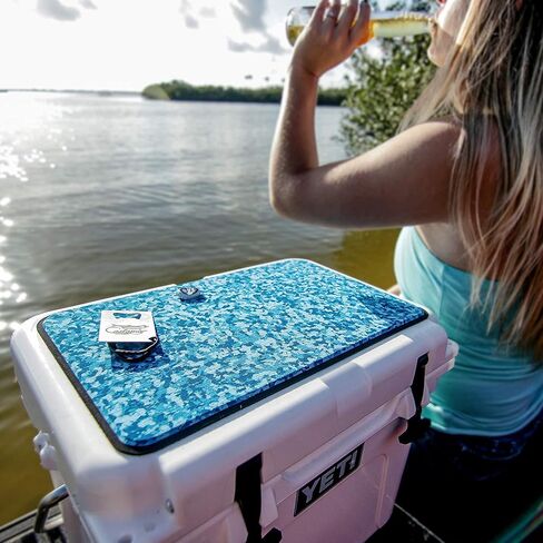 Castaway Customs SeaDek Foam Yeti Seat Cushion | 3M Adhesive Backing | Cooler Pad Accessory | Washable & Durable | Fits Tundra 35 in Saudi Arabia
