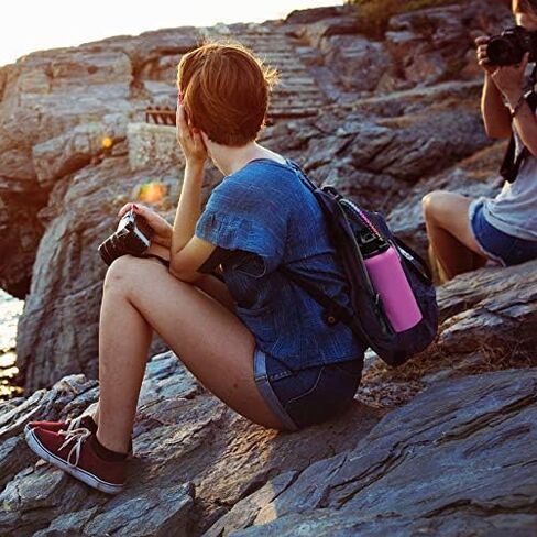 ALIENSX #1 Paracord Handle - Fits Wide Mouth Water Bottles 12oz - 64oz, Durable Carrier Survival Strap Cord with Safety Ring and Carabiner - Ideal Water Bottle Handle Strap in Kuwait