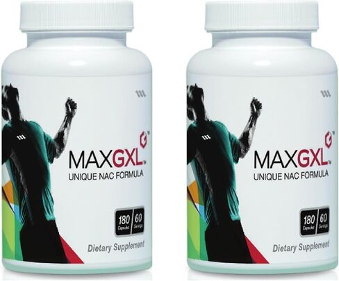 Max GXL, Unique NAC Formula, 180 Vegetable Capsules, 30 Servings (Pack of 2) in Saudi Arabia