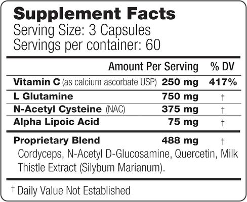 Max GXL, Unique NAC Formula, 180 Vegetable Capsules, 30 Servings (Pack of 2) in Saudi Arabia