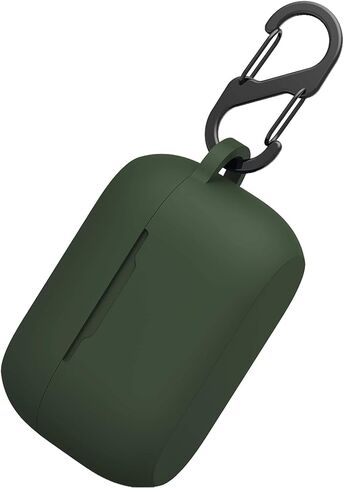 Silicone Case for Jabra Elite 75t & Jabra Elite Active 75t, Soft and Flexible, Scratch/Shock Resistant Cover with Carabiner for Jabra 75t Earbuds (Elite 75t, Black) in Saudi Arabia