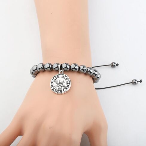 FUSTMW Army Bracelet Navy Bracelet Military Jewelry Deployment Gifts Army Gift Navy Gift in Saudi Arabia