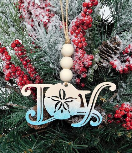 Christmas At The Beach - Joy Sand Dollar Christmas Ornament in Saudi Arabia