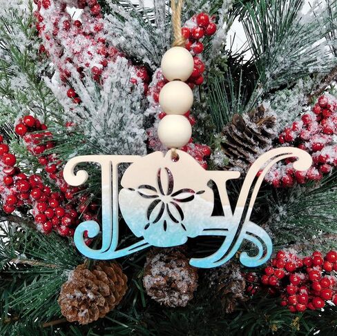 Christmas At The Beach - Joy Sand Dollar Christmas Ornament in Saudi Arabia