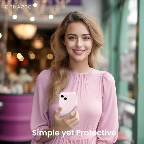 ORNARTO Compatible with iPhone 15 Case Shockproof with Screen Protectors, Waterproof Liquid Silicone Rubber Full Cover Protective Case for iPhone 15 6.1 inch-Baby Blue in Kuwait