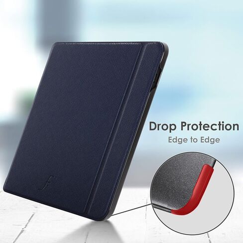غطاء لجهاز Kobo Libra 2 - حافظة Kobo Libra 2 2021 خفيفة الوزن - ذهبي وردي - خاصية النوم التلقائي الذكي، حافظة Kobo Libra 2 الواقية، غطاء in Saudi Arabia